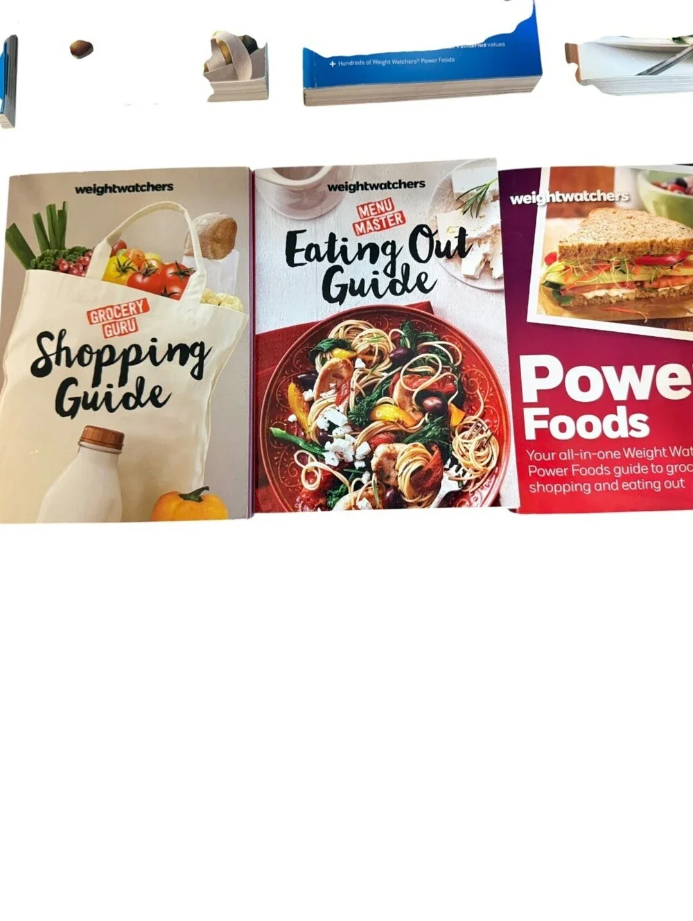 9pc Lot Weight Watchers Complete Food Companion & Dining Out Guide Book Set